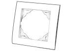 Plaque de finition pour interrupteur et prise