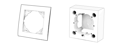 Interrupteur automatique Efapel Quadra & Latina (45x45)