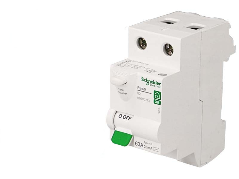 Disjoncteur Différentiel 63A 30mA 2P Type C - Protection Fuites, Surcharges Et Courts-circuits