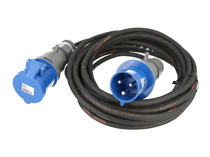 Rallonge electrique etanche monophasée 3x32A, 10 mètres  