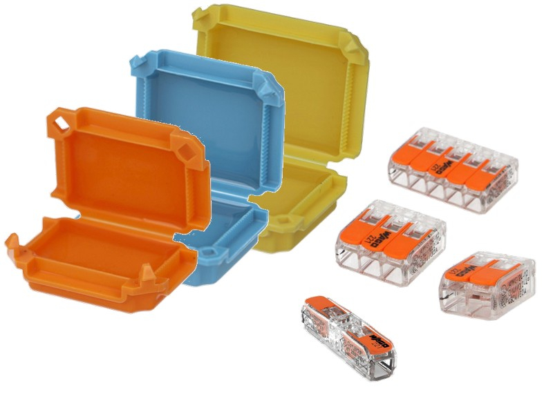 GUETNEU 2Pcs Waterproof Gel Boxes, Insulated Quick Connect Terminals Gel-Filled Waterproof Box, IPX8, For Lever Wire Connectors, Compatible With Various Compact Quick Splice Connectors, CNP-103, CE