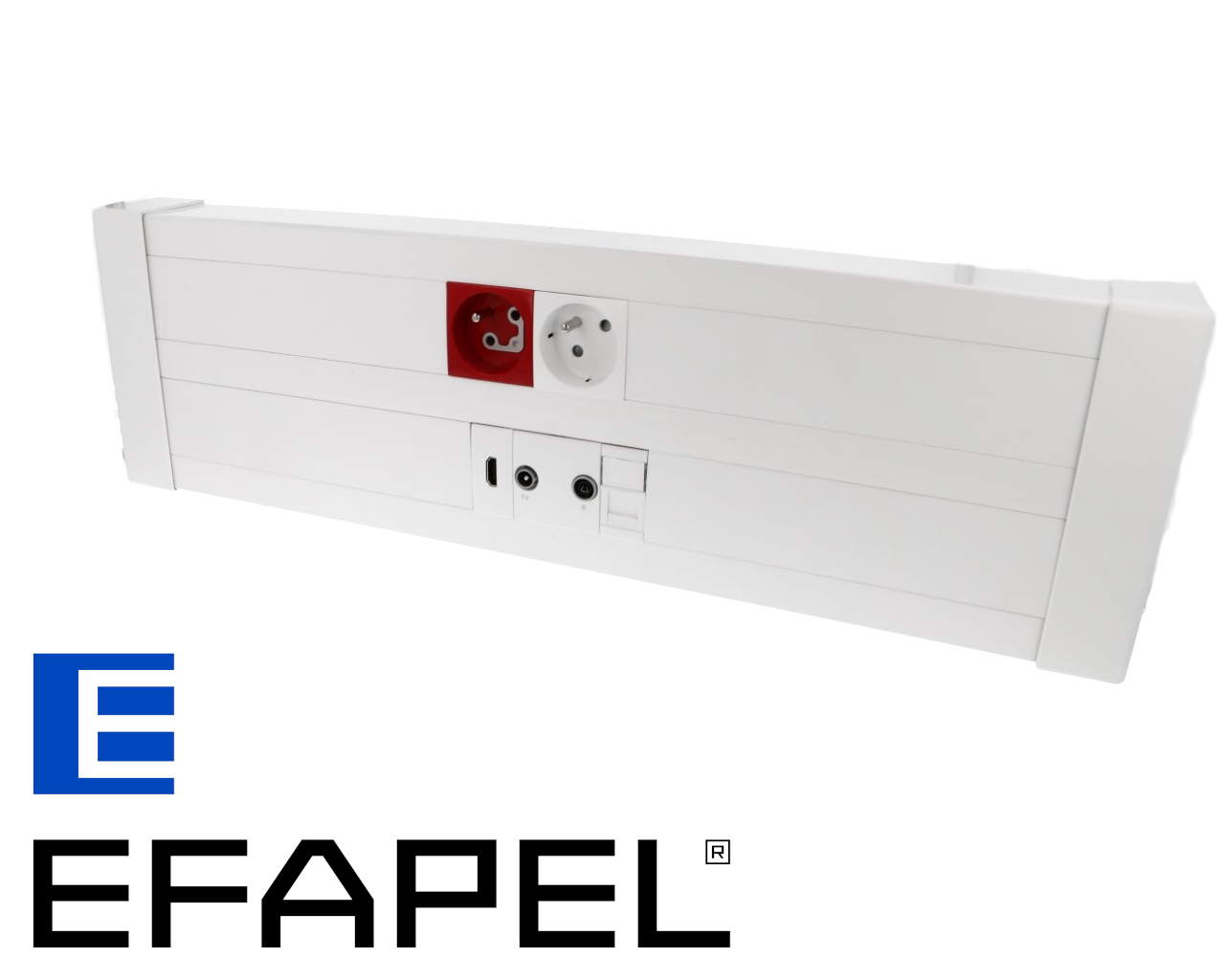 Goulotte pour appareillage 45x45 - 2 compartiments 155x50 mm