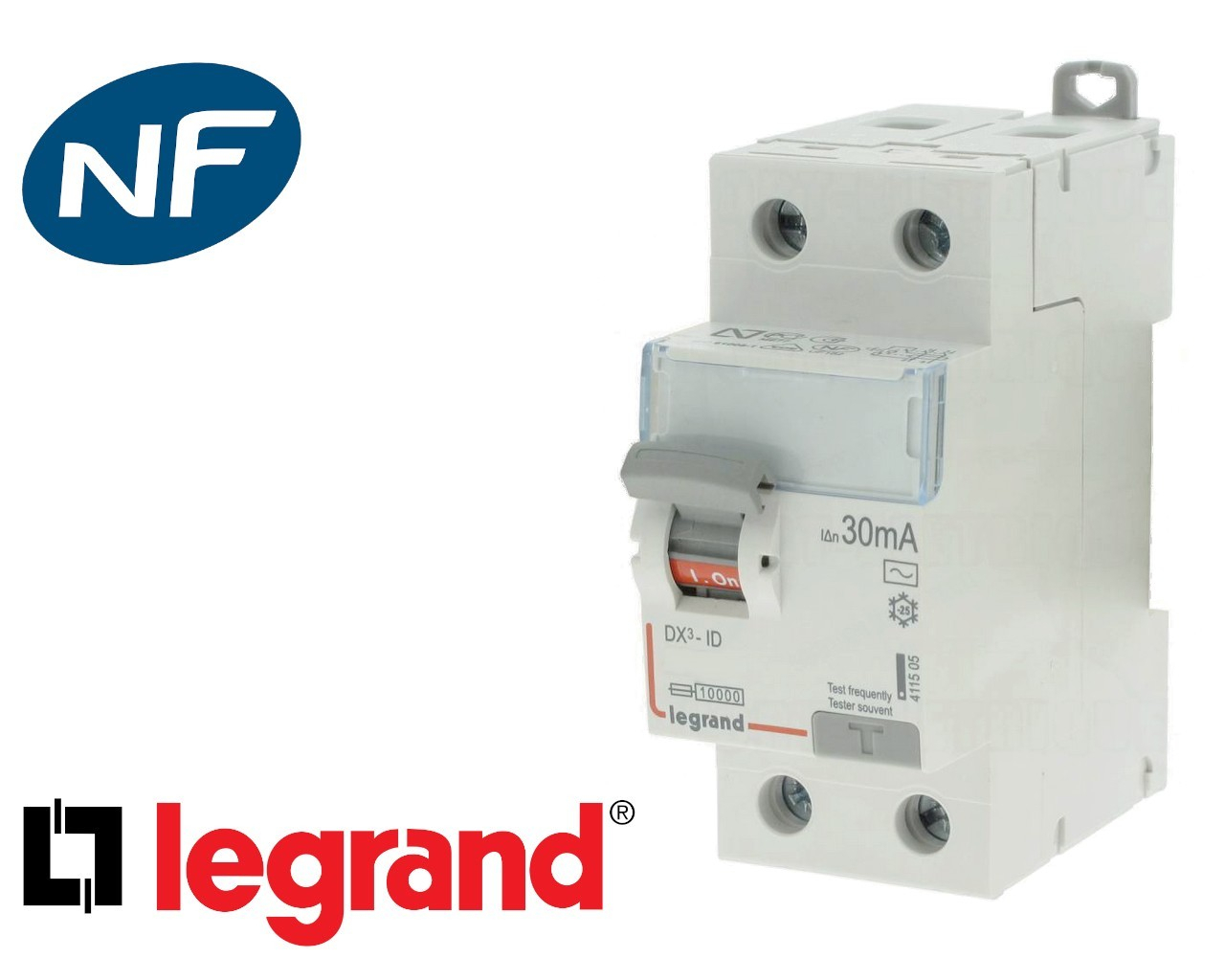Interrupteur différentiel 2P 30mA Type HPI Legrand DX³