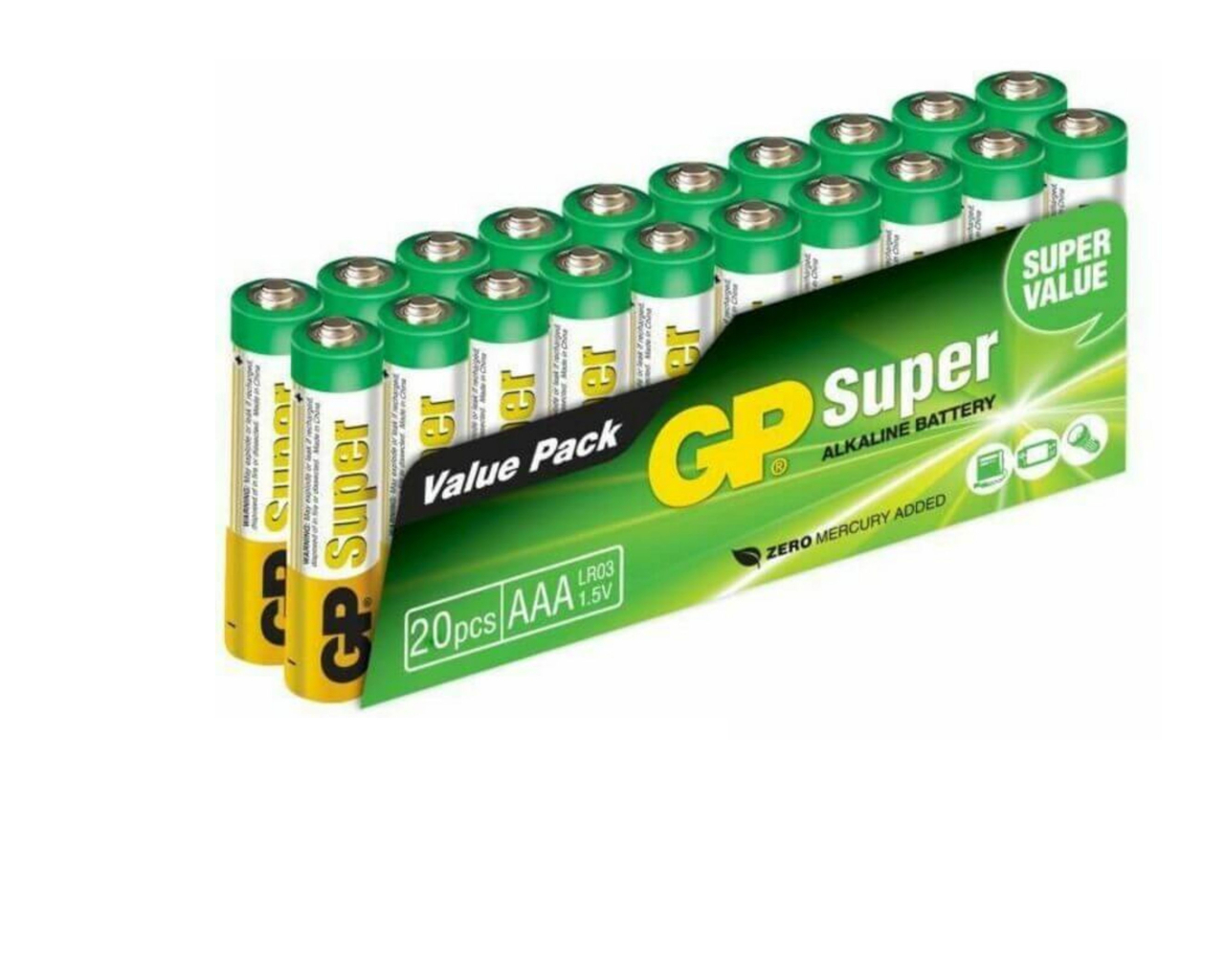 Pile alcaline AAA / LR3 - 1.5V (pack de 20)