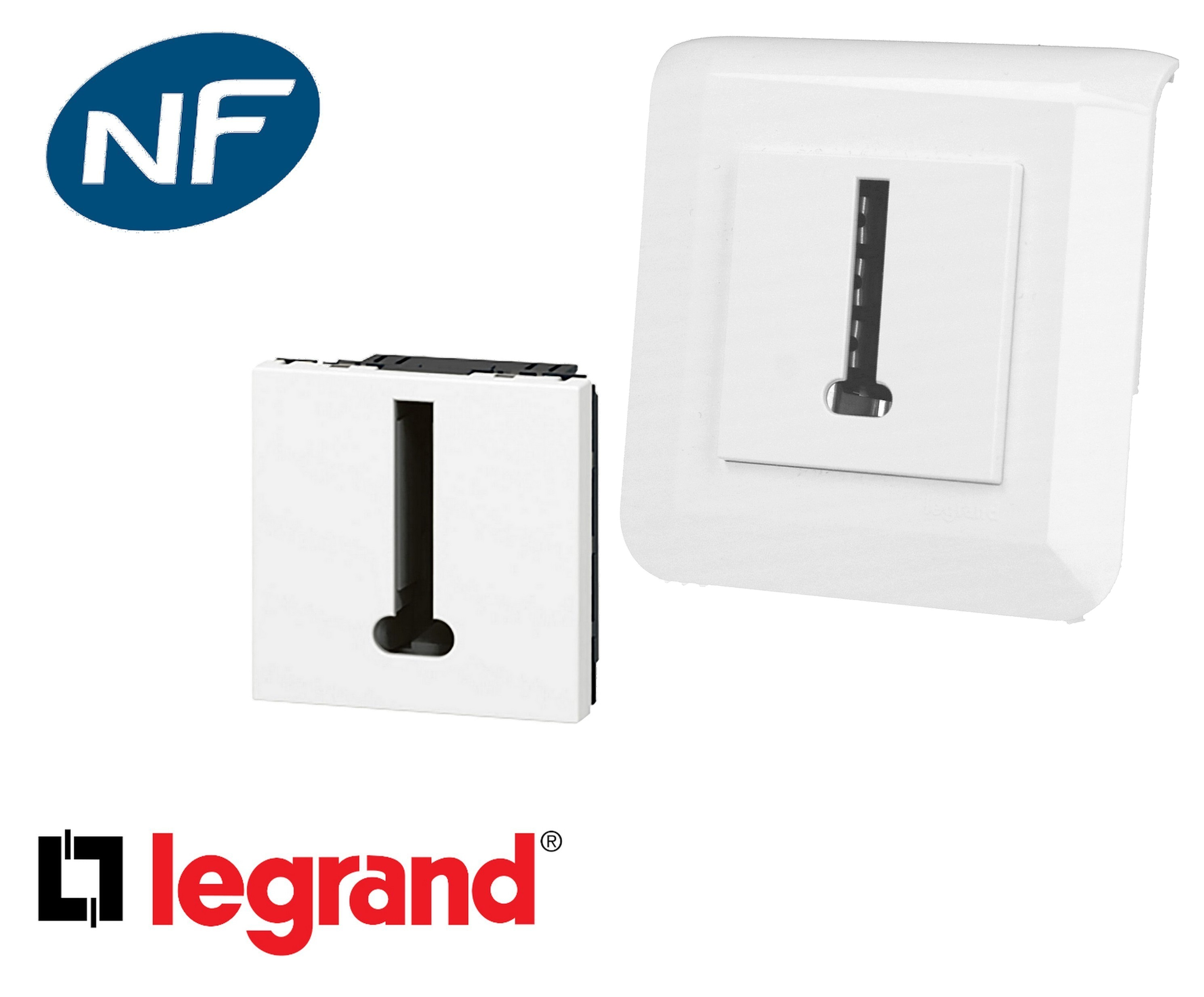 Prise Téléphone Legrand Mosaic 50 - Occasion, Prête à Poser, Pour Rénovation Ou Remplacement