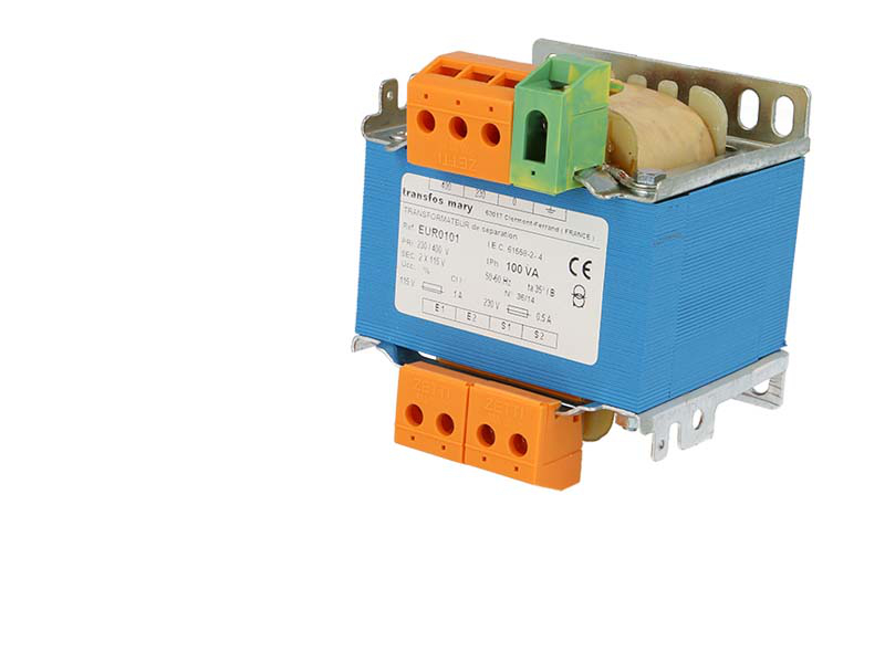 Transformateur industriel 100VA, Primaire 230-400V - Secondaire 2x115V