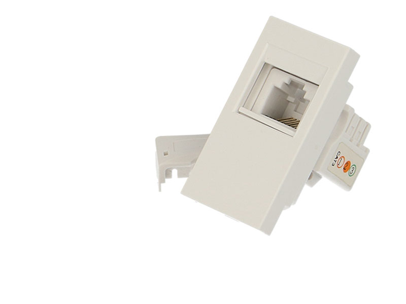 Prise téléphone RJ11 ½ module Efapel Quadra & Latina (45x45)