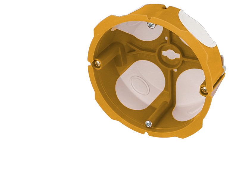 Boite encastrement 1 poste 32A, prof. 40mm, étanche à l'air