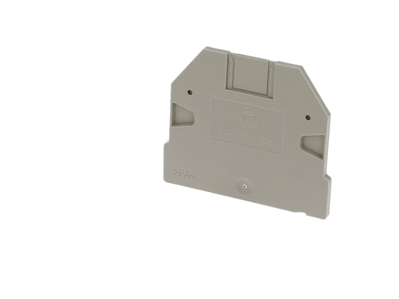 Plaque d'extrémité pour borne Wieland 4 à 10mm²