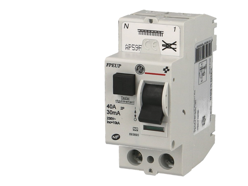 63/ A 30/ mA RCD /à Trip Interrupteur bipolaire Rail DIN monophas/é 230/ V