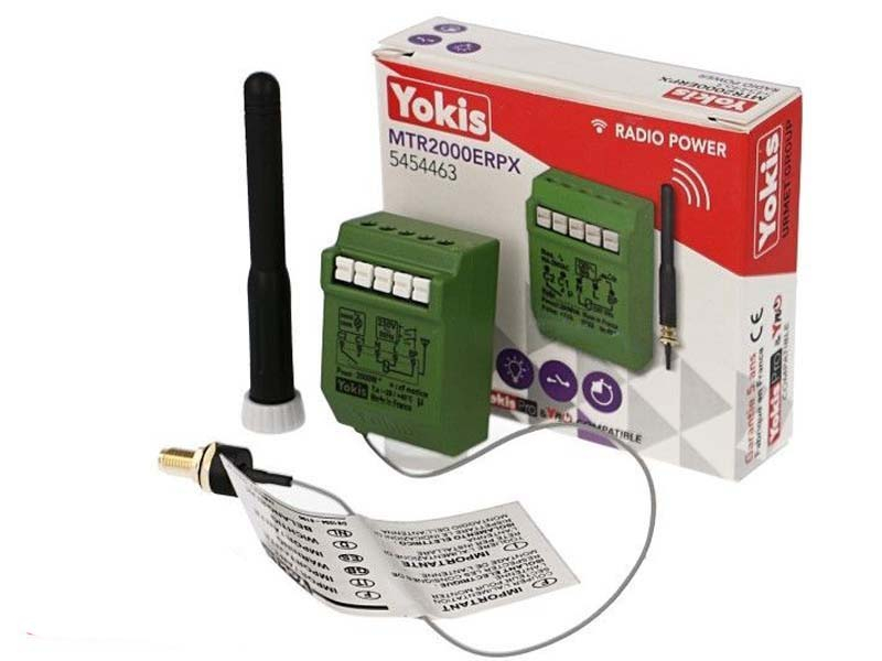 Micromodule télérupteur temporisé encastrable 2000W POWER Yokis