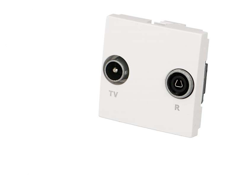 Prise TV + FM Efapel Quadra & Latina (45x45)