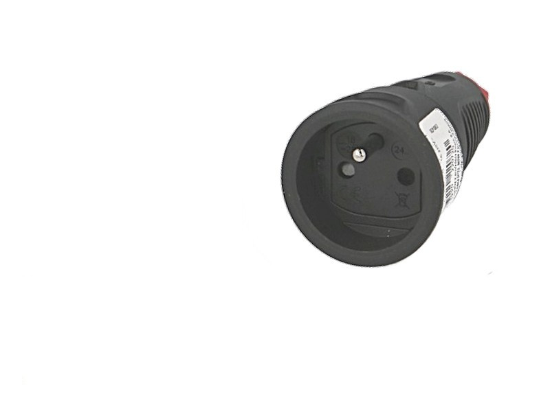 Prolongateur femelle 2P+T (prise Française) 10/16A noire