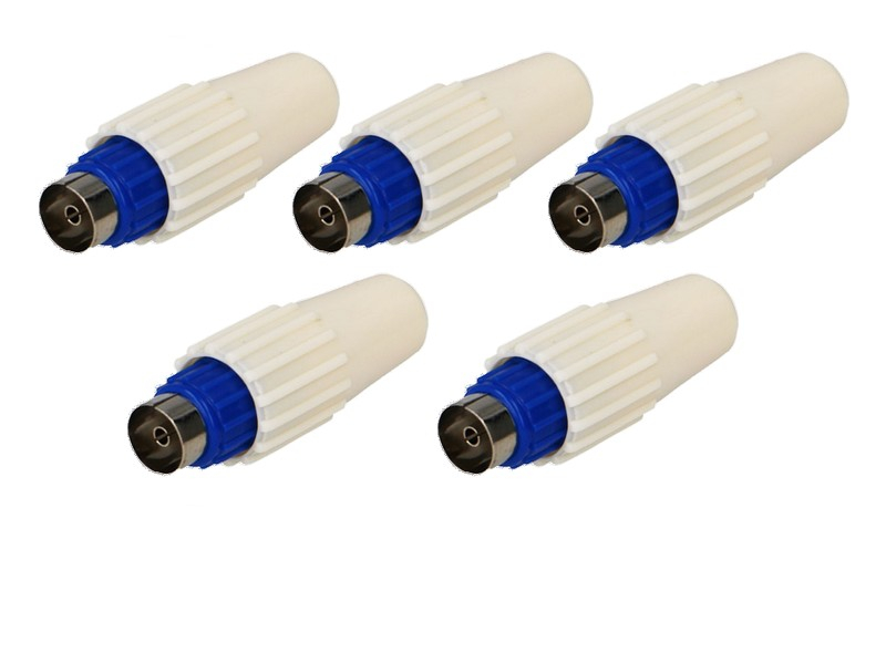 Fiche TV femelle plastique par 5