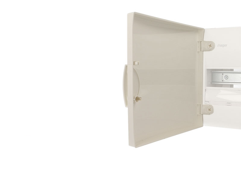 Porte blanche pour coffret 1 rangée Hager Gamma13