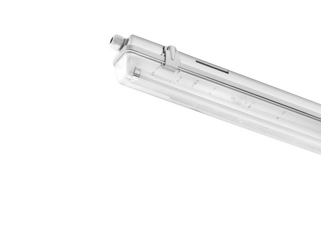 Réglette étanche saillie vide 1,5m, pour tube LED