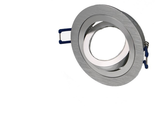 Collerette orientable finition alu brossé ?92mm