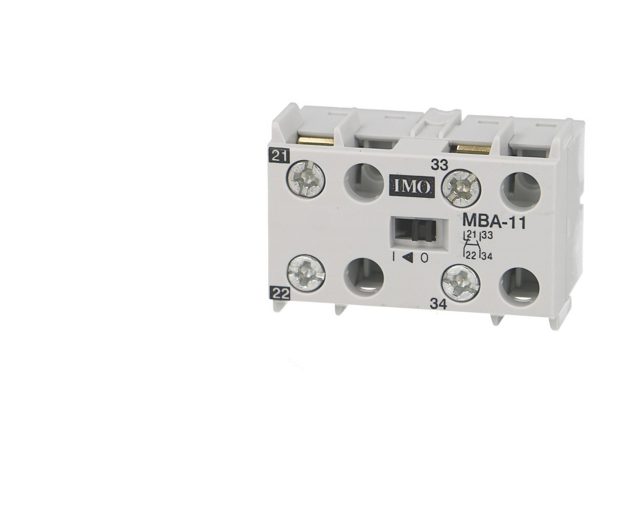 Contact auxiliaire IMO 4NO, montage frontal pour mini contacteur MB09