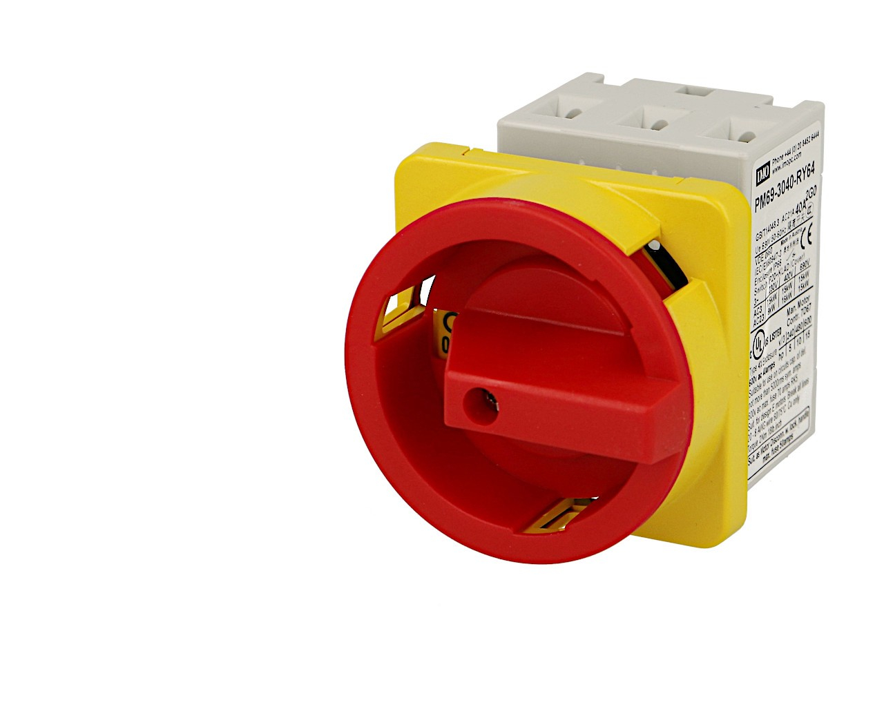 Interrupteur sectionneur rotatif IMO 40A 3P, pour montage sur panneau