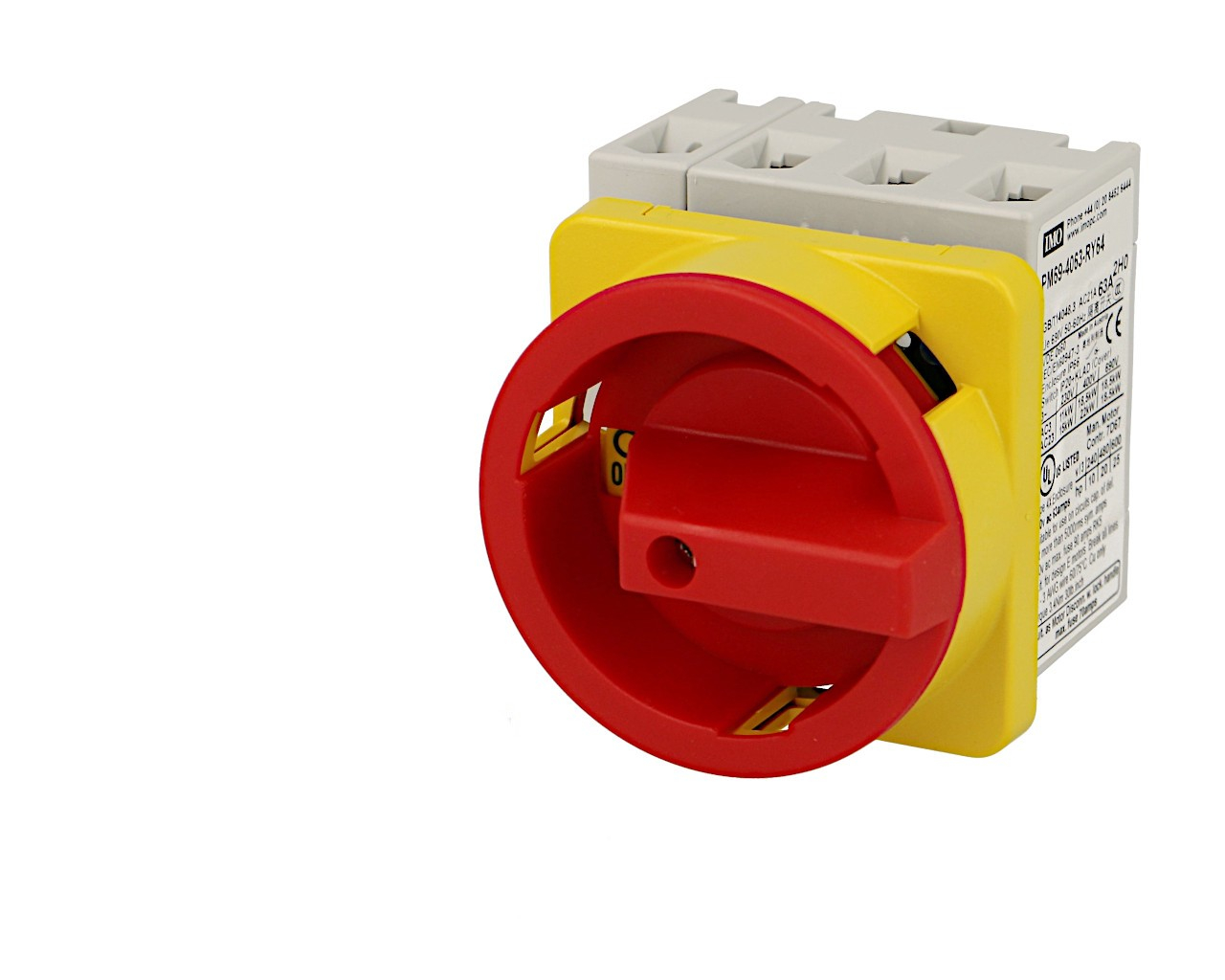 Interrupteur sectionneur rotatif IMO 63A 4P, pour montage sur panneau