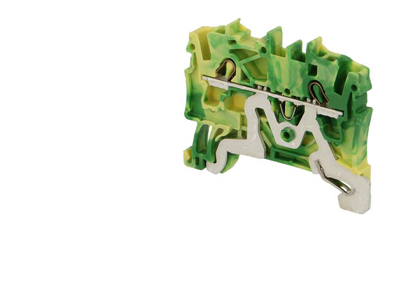 Bornes de jonction RAPIDE Wago 2.5 mm² VERT-JAUNE