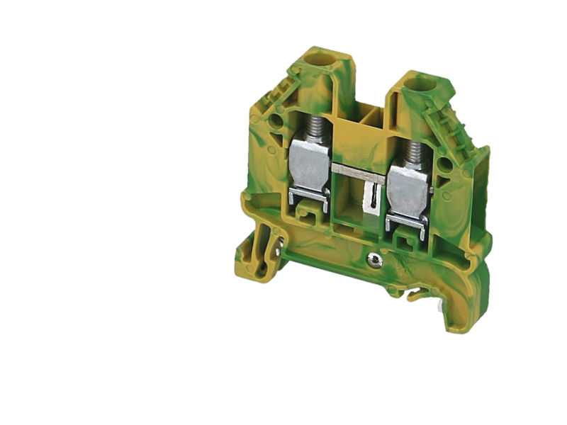 Borne de jonction A VIS. 10mm² - VERT/JAUNE