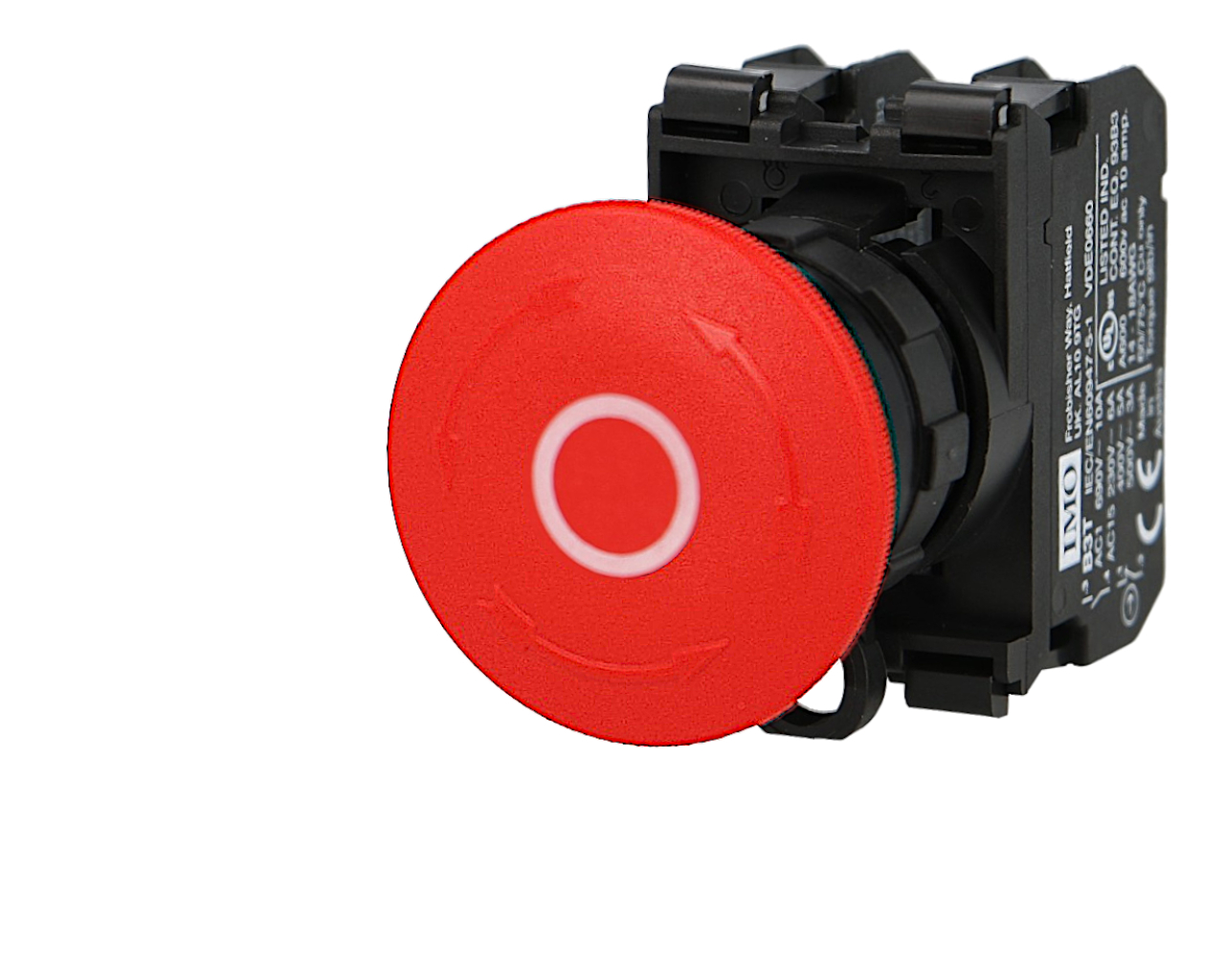 Arrêt d'urgence IMO complet à accrochage Ø22mm, 1NO+1NC