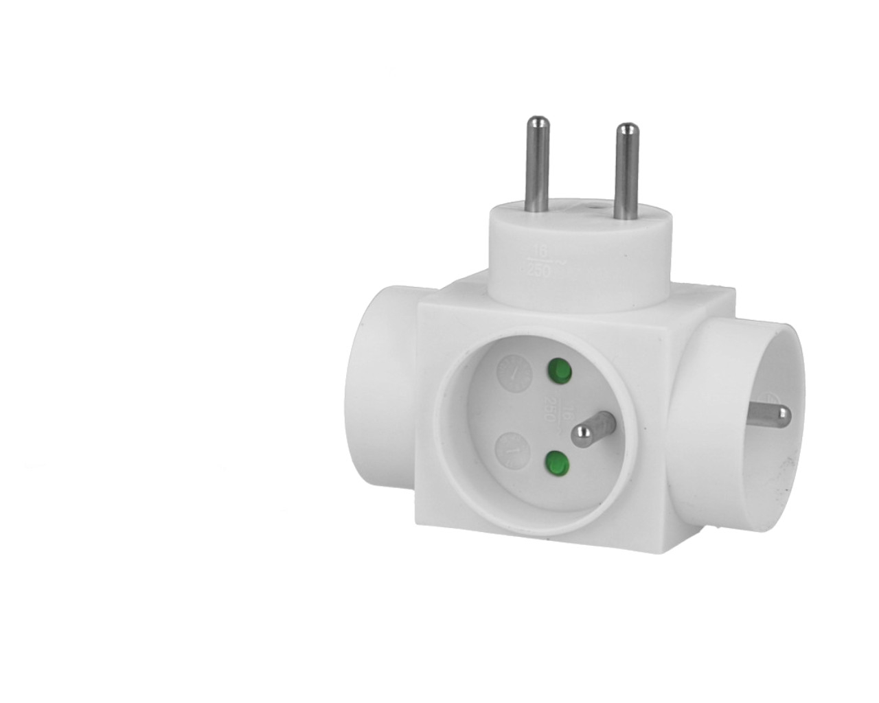 Bloc multiprise 3 prises latérales Eur'ohm