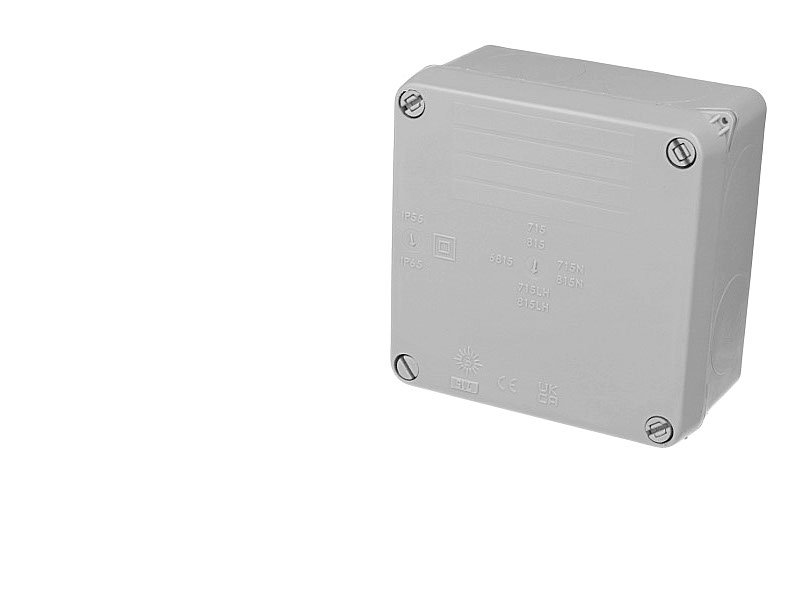 Boite de dérivation IP65/IK08 (100 x 100 x 55 mm)