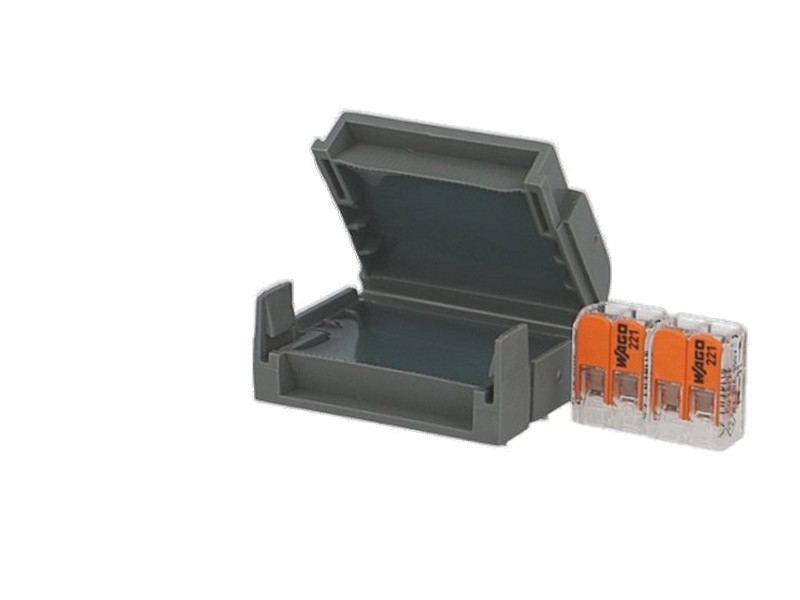 Boite de jonction isolante gel avec 2 bornes Wago 2 entrées