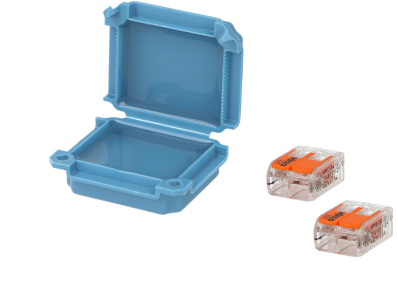 Boite de jonction isolante gel avec 2 bornes Wago 2 entrées