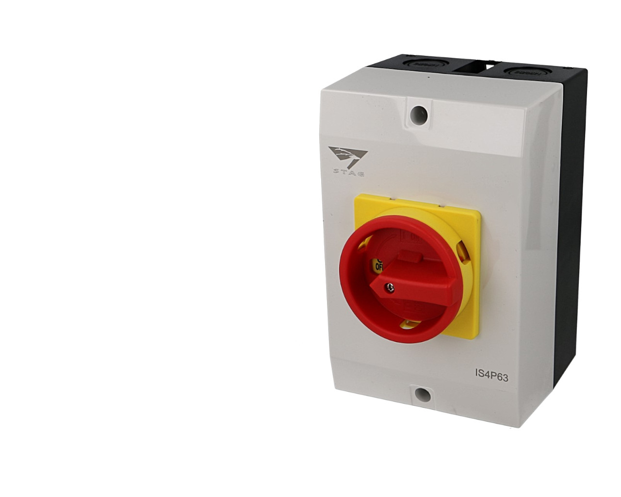 Interrupteur sectionneur rotatif STAG 63A 4P, en boitier
