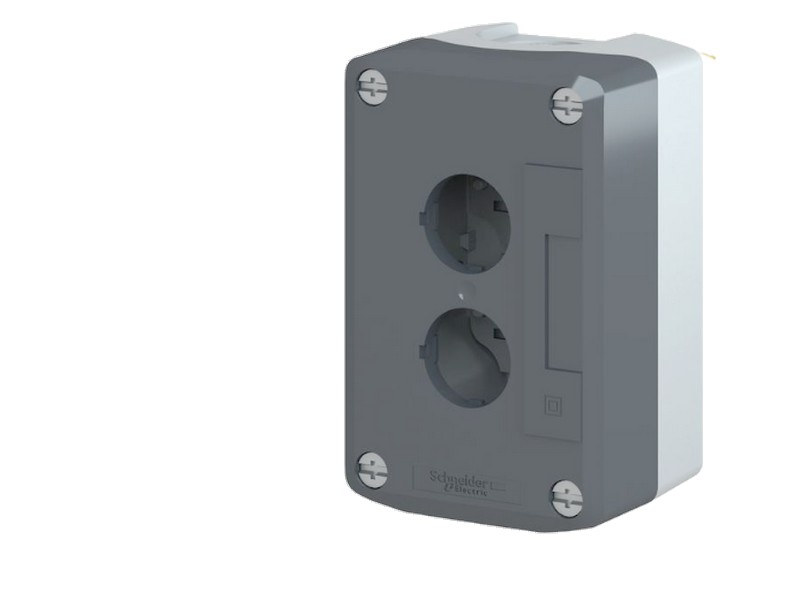 Boîtier deux positions, pour boutonnerie Schneider Harmony XALD