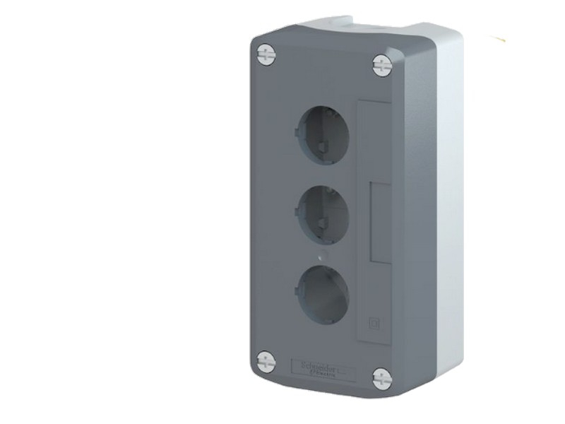 Boîtier trois positions, pour boutonnerie Schneider Harmony XALD