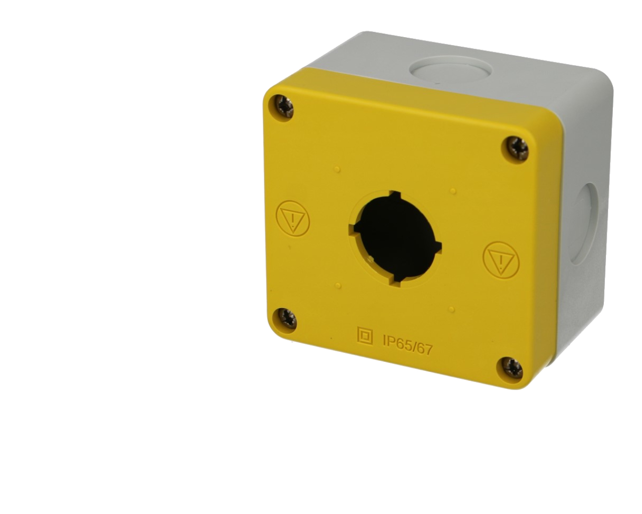 Boîtier une position jaune pour boutonnerie IMO Ø22mm