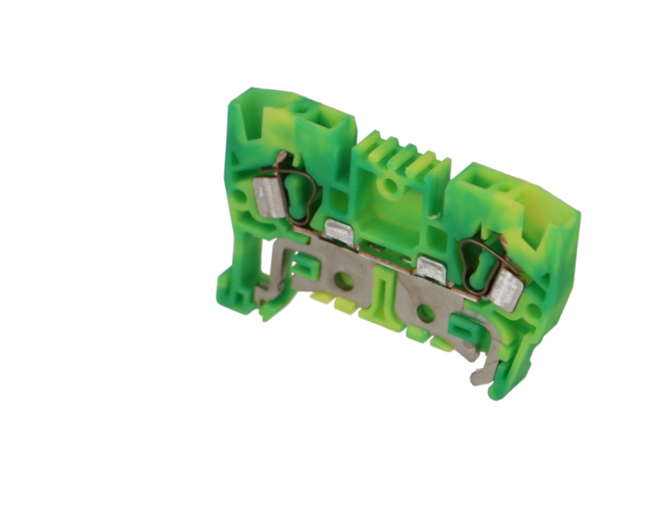 Lot de 25 bornes de jonction à ressort vert/jaune 4 mm² IMO