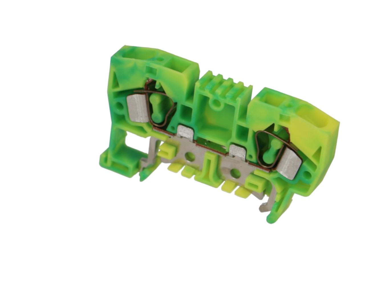 Lot de 25 bornes de jonction à ressort vert/jaune 6 mm² IMO