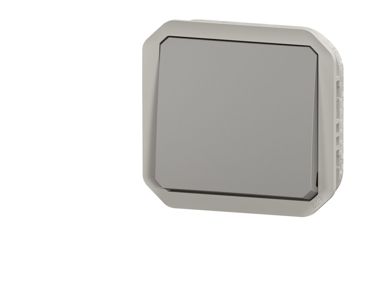 Poussoir simple Legrand Plexo™ gris composable
