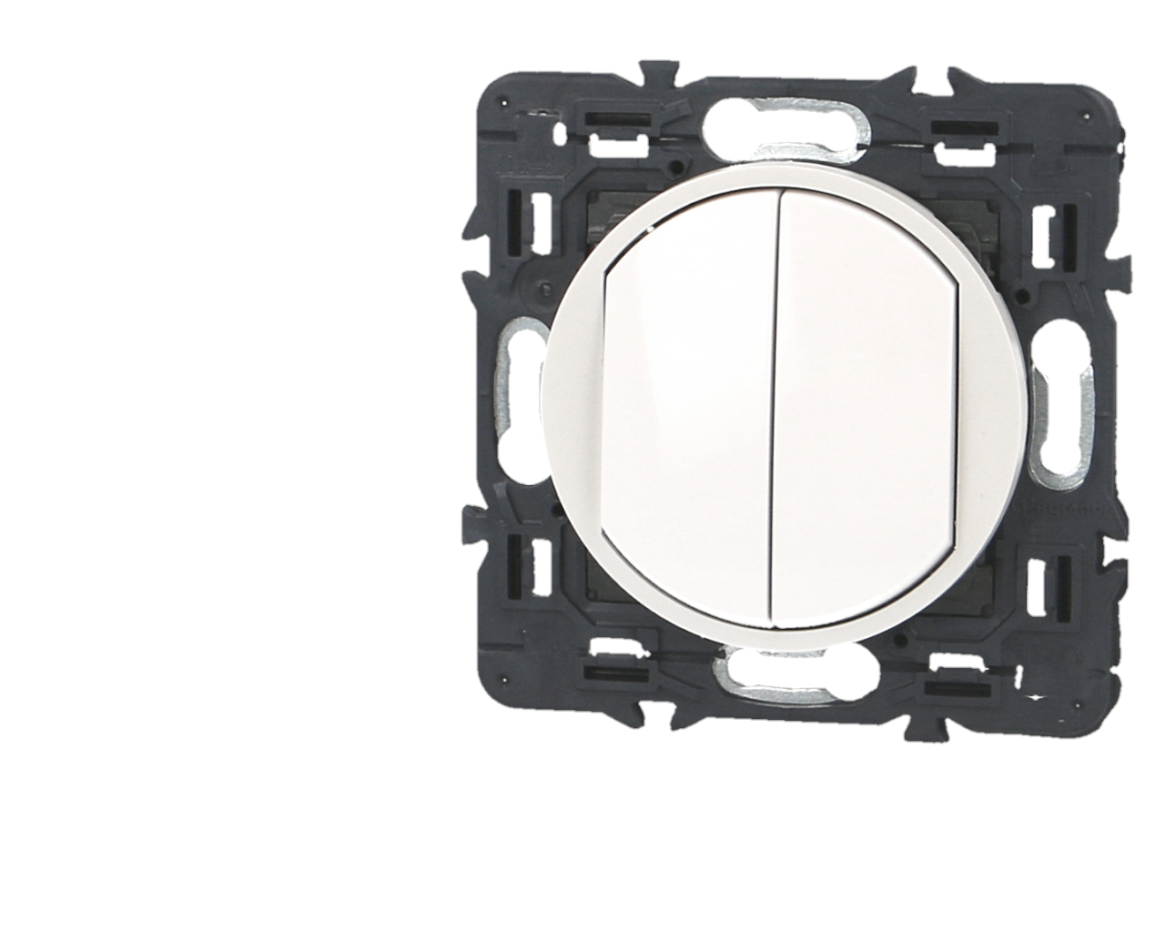 Poussoir double blanc Legrand Céliane™