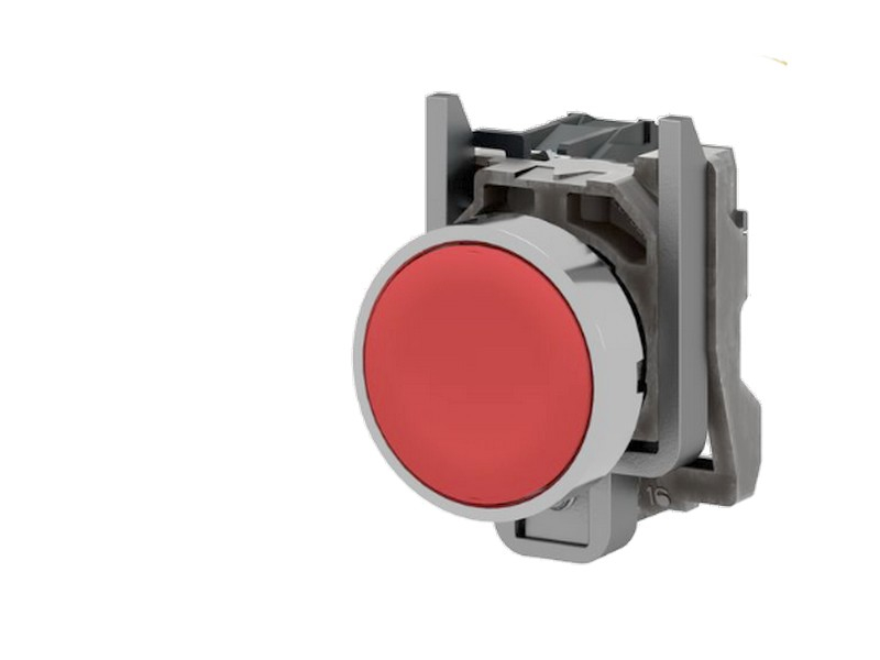 Bouton poussoir Schneider Harmony XB4 rouge 1NC