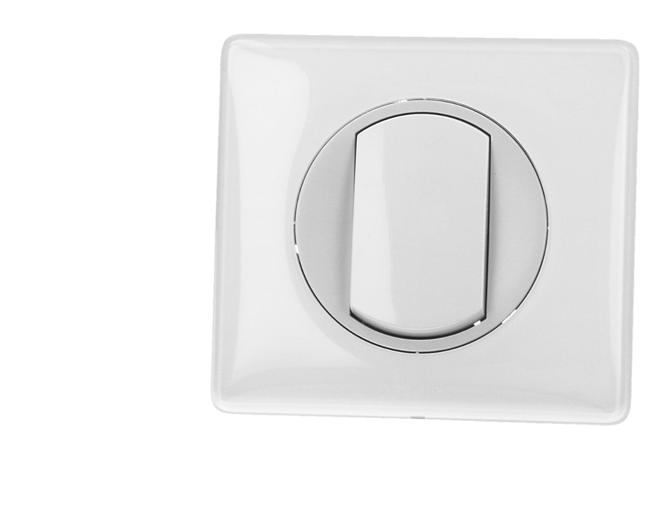 Poussoir simple blanc Legrand Céliane™ complet