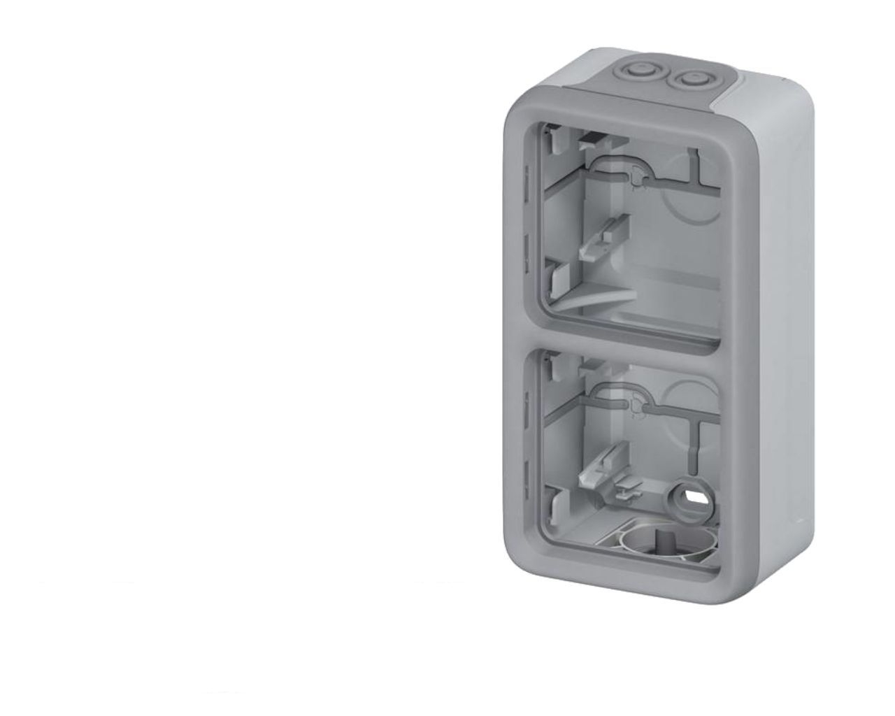 Boitier saillie double vertical Legrand Plexo™ gris composable