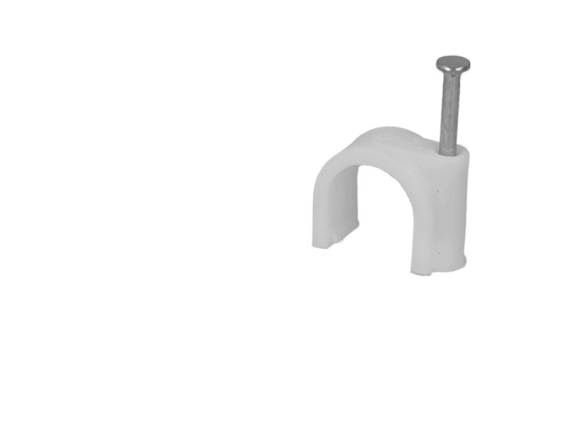 Cavalier attache-fil à clouer pour câble diamètre 12mm