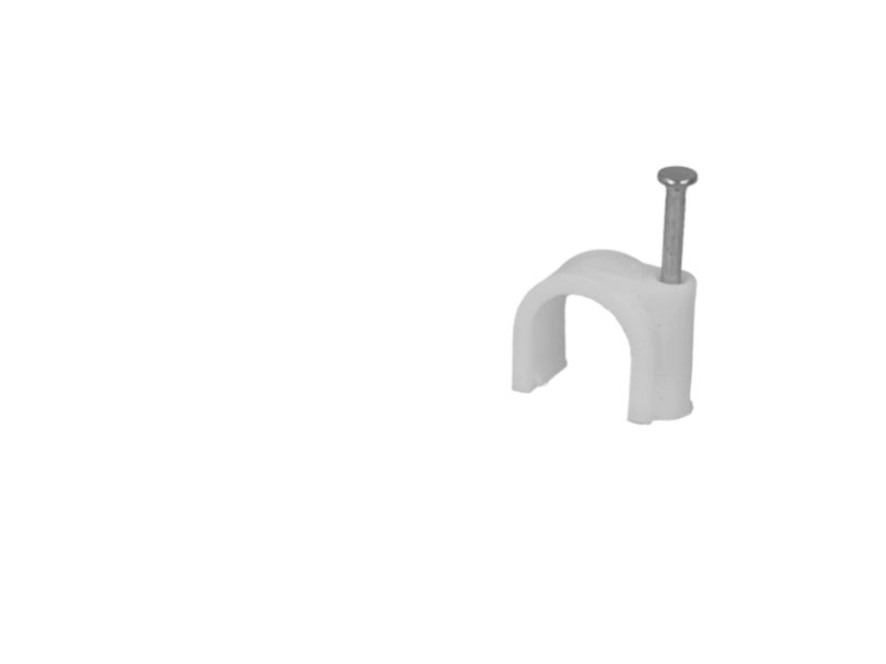 Cavalier attache-fil à clouer pour câble diamètre 4mm