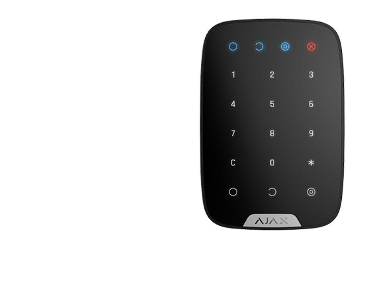 Clavier à code AJAX tactile bidirectionnel sans fil, noir