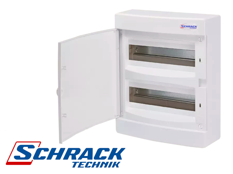 Tableau électrique apparent 24 modules Schrack