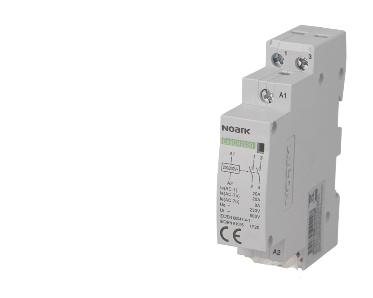 Contacteur modulaire 20A 2NF 230V Noark