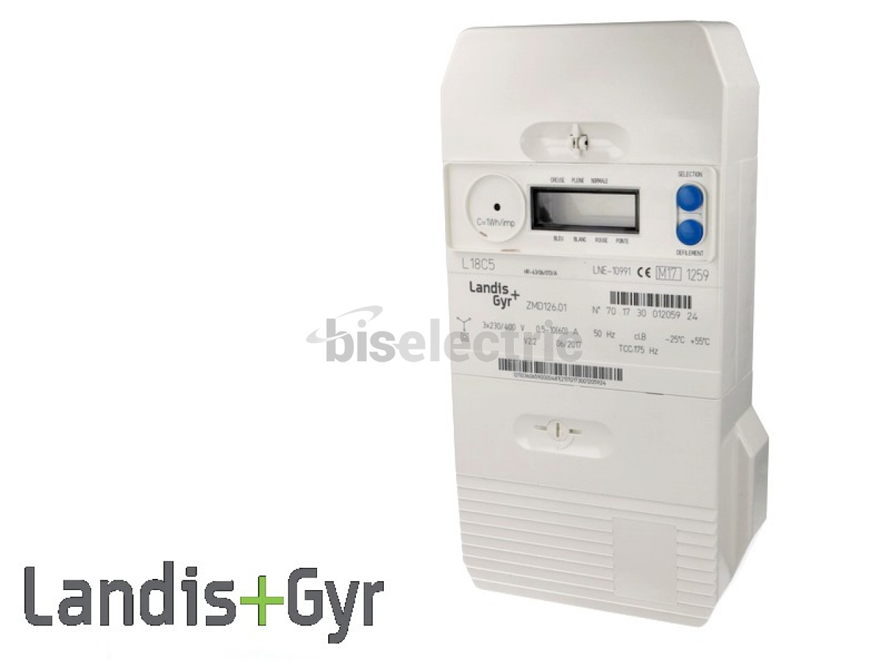 Compteur EDF triphasé Landis+Gyr Compteur EDF chez biselectric