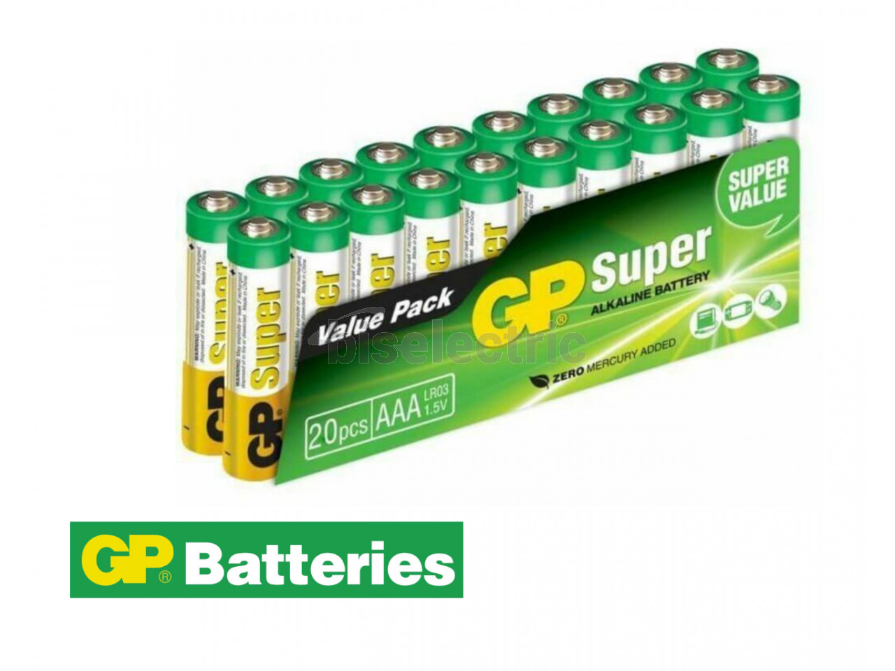 Pile alcaline AAA / LR3 1.5V (pack de 20) Piles alcalines LR3