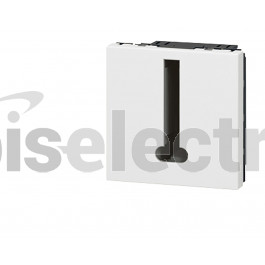 Prise téléphone en T 2 modules Legrand Mosaic composable | Prise VDI
